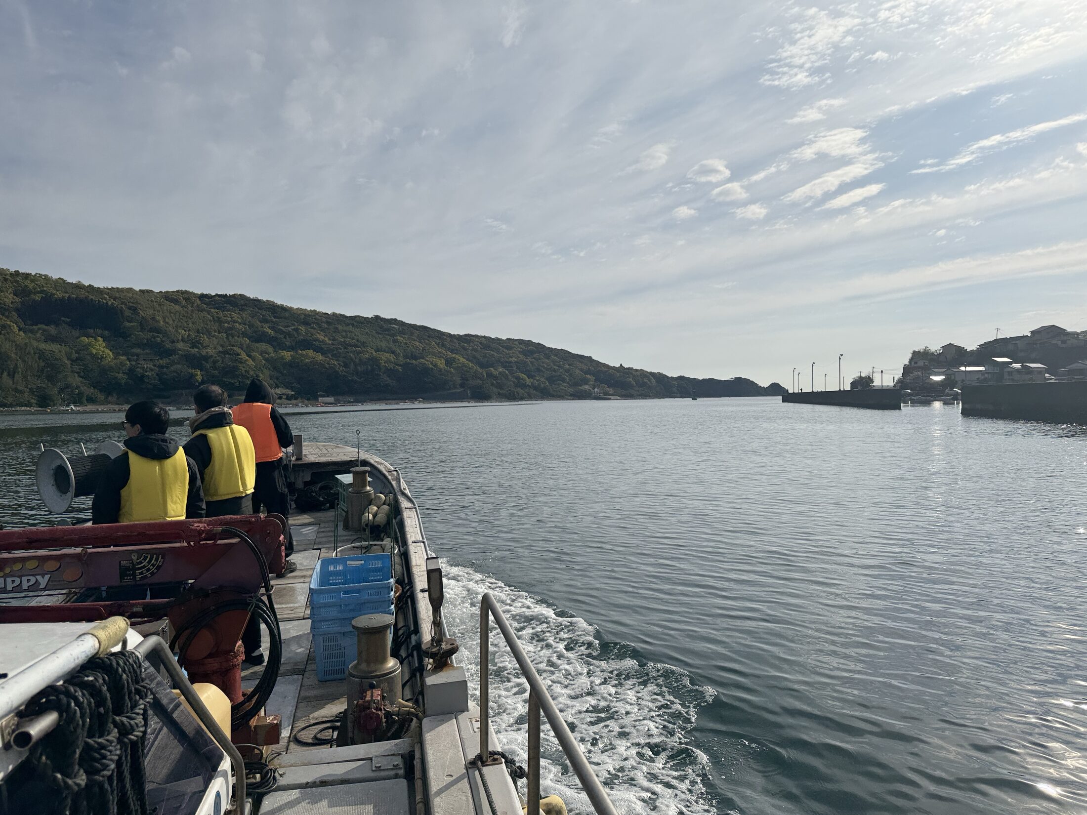 Out on the bay with the fishermen